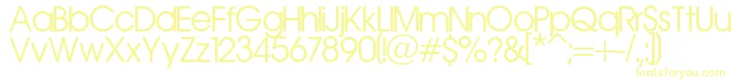 Aerolinea-Schriftart – Gelbe Schriften