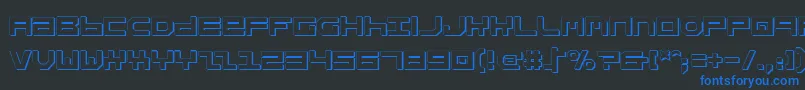 Stuntv2s Font – Blue Fonts on Black Background