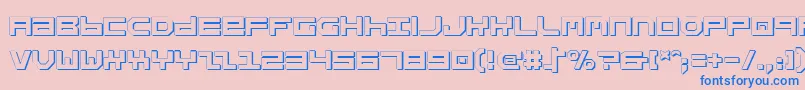 Stuntv2s Font – Blue Fonts on Pink Background