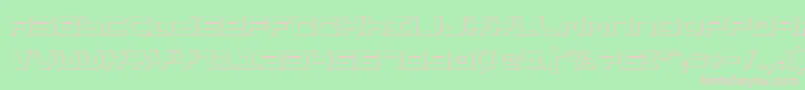 Stuntv2s Font – Pink Fonts on Green Background