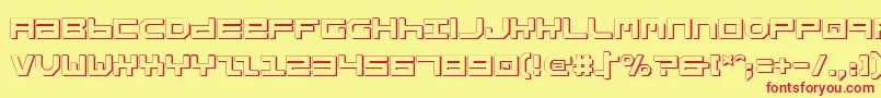 Stuntv2s Font – Red Fonts on Yellow Background