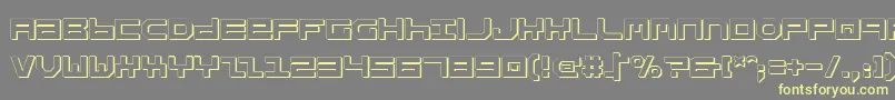 Stuntv2s Font – Yellow Fonts on Gray Background