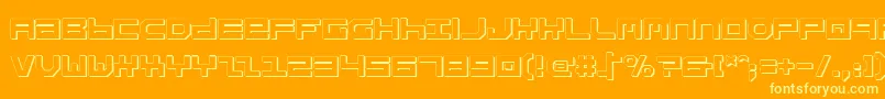 Stuntv2s Font – Yellow Fonts on Orange Background