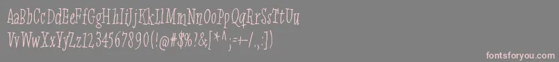 Jinzingoer Font – Pink Fonts on Gray Background