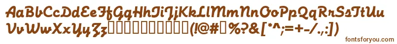 FunctionScriptRegular Font – Brown Fonts on White Background