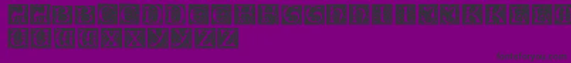 Więcej informacji o czcionce EileencapsRegular Czcionka EileencapsRegular – czarne czcionki na fioletowym tle