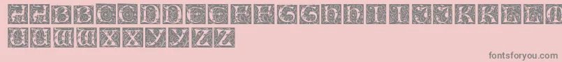 EileencapsRegular Font – Gray Fonts on Pink Background