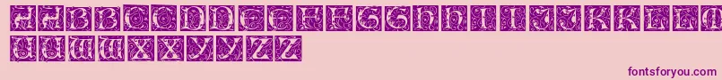 EileencapsRegular Font – Purple Fonts on Pink Background