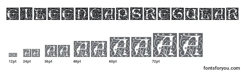 EileencapsRegular Font Sizes