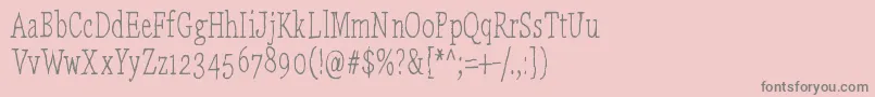 LaikaComeHome Font – Gray Fonts on Pink Background