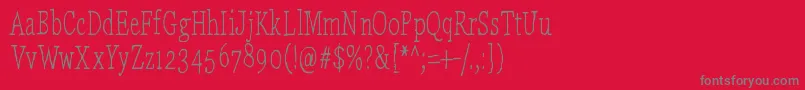 LaikaComeHome Font – Gray Fonts on Red Background