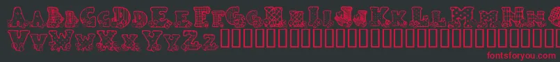 Counb Font – Red Fonts on Black Background