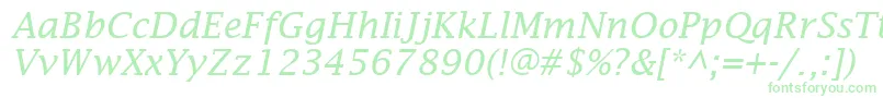 fuente LucidaFaxItalic – Fuentes Verdes