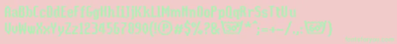 Coolwoolstonewashedll Font – Green Fonts on Pink Background