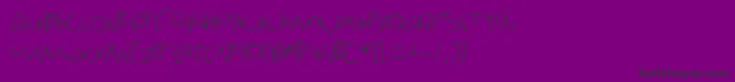 Diodefont Font – Black Fonts on Purple Background