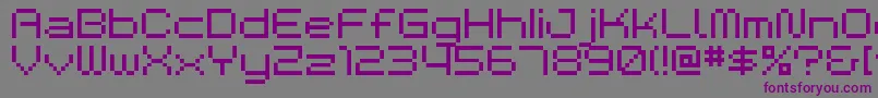 Bmspa Font – Purple Fonts on Gray Background