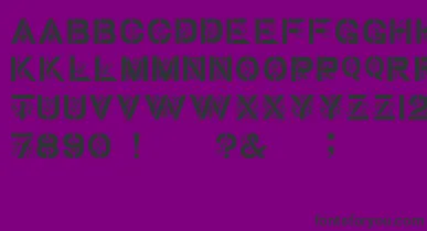 GothicStencilDker font – Black Fonts On Purple Background