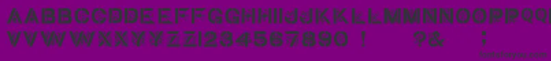 GothicStencilDker Font – Black Fonts on Purple Background