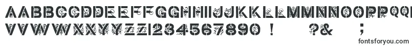 GothicStencilDker-fontti – Alkavat G:lla olevat fontit
