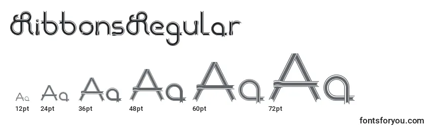 RibbonsRegular Font Sizes