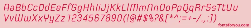 fuente SpoonRegularItalic – Fuentes Rojas Sobre Fondo Rosa