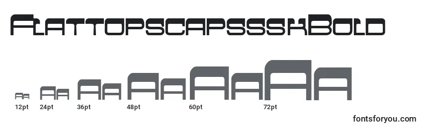 Размеры шрифта FlattopscapssskBold