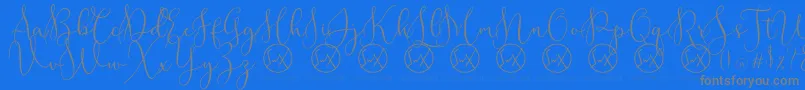 Подробнее о шрифте RottarityDemo Шрифт RottarityDemo – серые шрифты на синем фоне