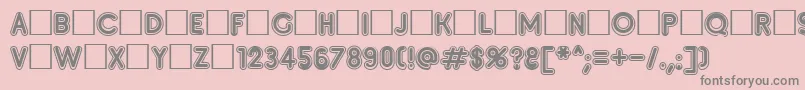 Insete Font – Gray Fonts on Pink Background