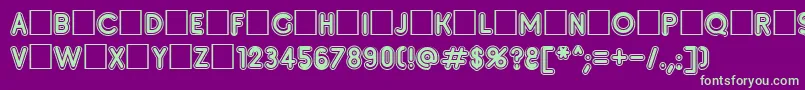 Insete Font – Green Fonts on Purple Background