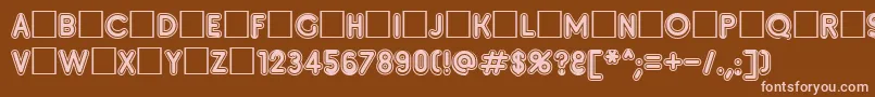 Insete Font – Pink Fonts on Brown Background