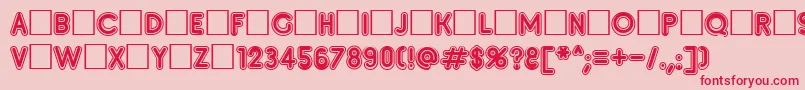 Insete Font – Red Fonts on Pink Background