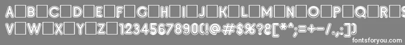 Insete Font – White Fonts on Gray Background