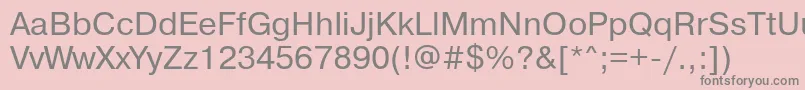 Pragmaticaatt Font – Gray Fonts on Pink Background