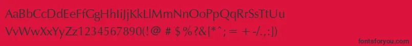 Exylec Font – Black Fonts on Red Background
