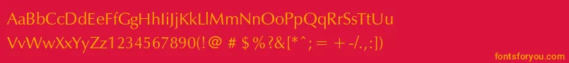 Шрифт Exylec – оранжевые шрифты на красном фоне