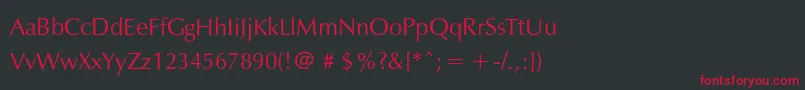 Exylec Font – Red Fonts on Black Background