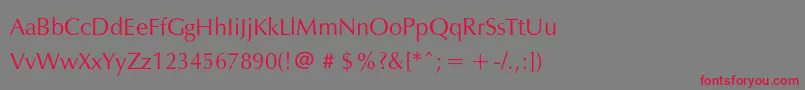 Exylec Font – Red Fonts on Gray Background