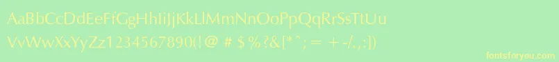Exylec Font – Yellow Fonts on Green Background