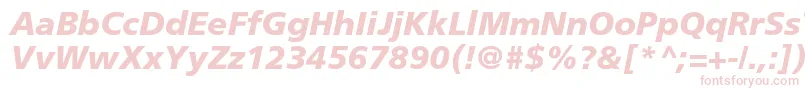 FrutigerLt76BlackItalic-Schriftart – Rosa Schriften
