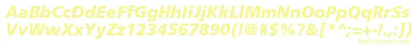 FrutigerLt76BlackItalic Font – Yellow Fonts