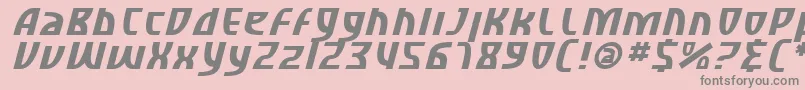 Police SfRetroesqueItalic – polices grises sur fond rose