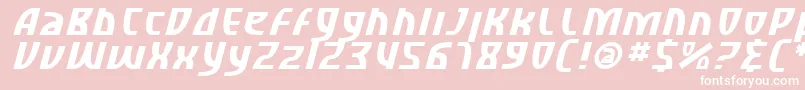 Saiba mais sobre a fonte SfRetroesqueItalic Fonte SfRetroesqueItalic – fontes brancas em um fundo rosa