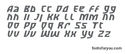 Schriftart SfRetroesqueItalic