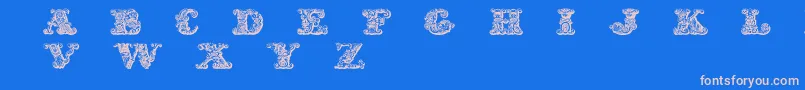 Шрифт ExoticaMedium – розовые шрифты на синем фоне