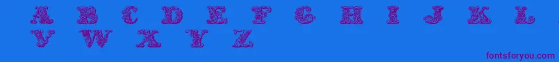 fuente ExoticaMedium – Fuentes Moradas Sobre Fondo Azul