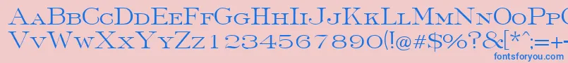 FinchleyRegularDb Font – Blue Fonts on Pink Background