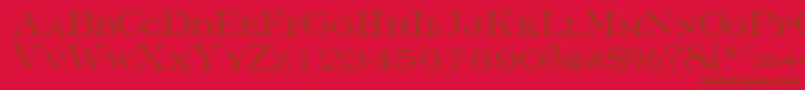 More about FinchleyRegularDb Font FinchleyRegularDb Font – Brown Fonts on Red Background