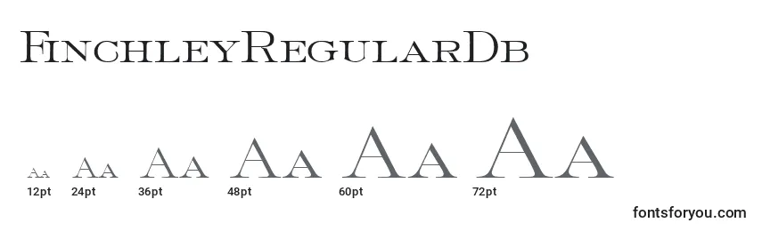 Размеры шрифта FinchleyRegularDb