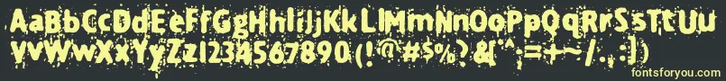 fuente Technine – Fuentes Amarillas Sobre Fondo Negro