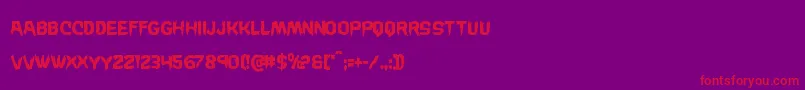 Wickermancond Font – Red Fonts on Purple Background